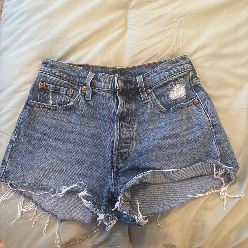 Distressed Denim Women Shorts